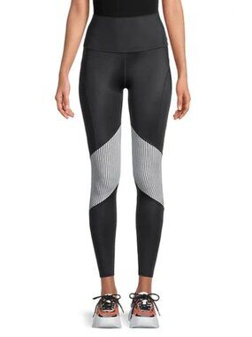 NWT WITH Jaxon High-Waist Striped Leggings